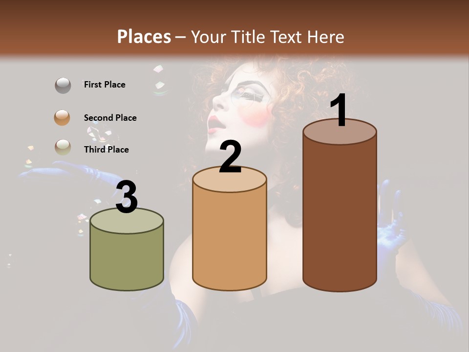 Background Person Female PowerPoint Template