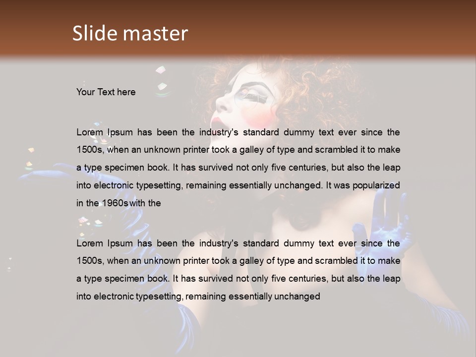 Background Person Female PowerPoint Template