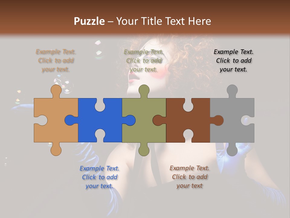 Background Person Female PowerPoint Template