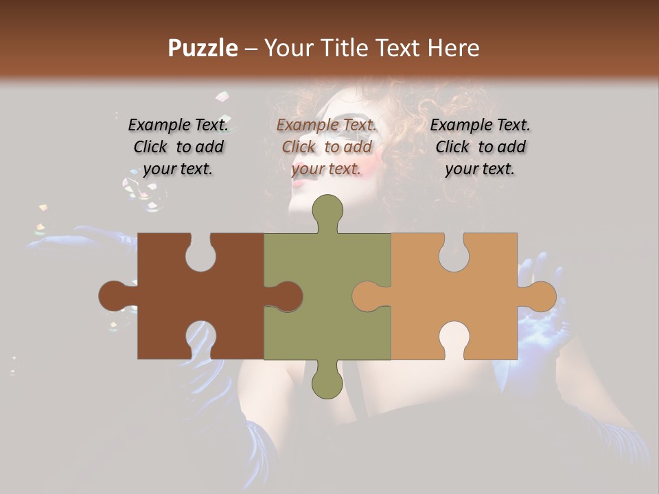 Background Person Female PowerPoint Template