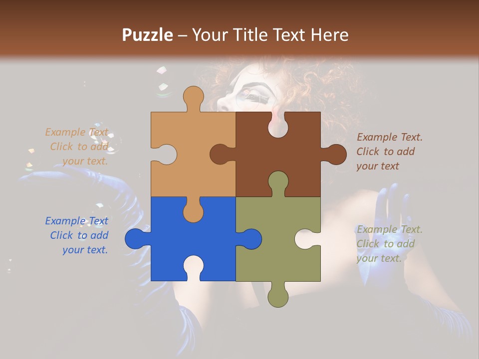 Background Person Female PowerPoint Template