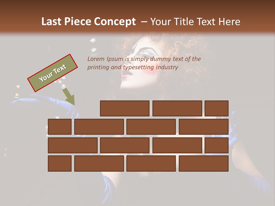 Background Person Female PowerPoint Template