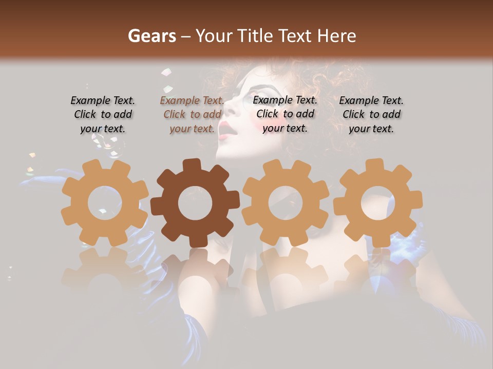 Background Person Female PowerPoint Template