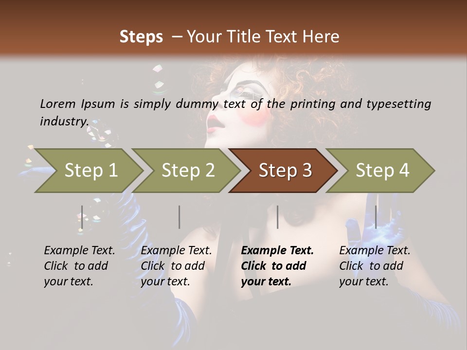 Background Person Female PowerPoint Template