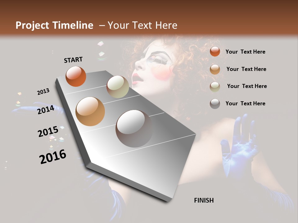 Background Person Female PowerPoint Template