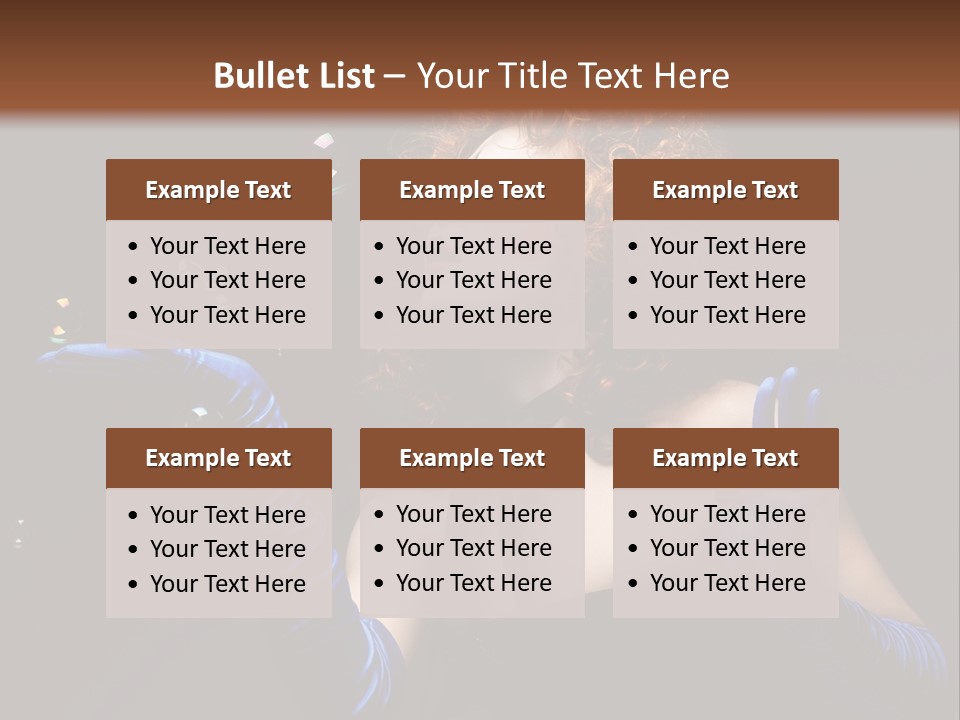 Background Person Female PowerPoint Template