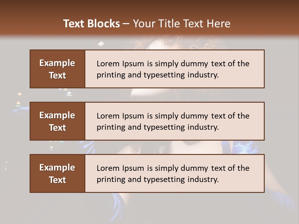 Background Person Female PowerPoint Template