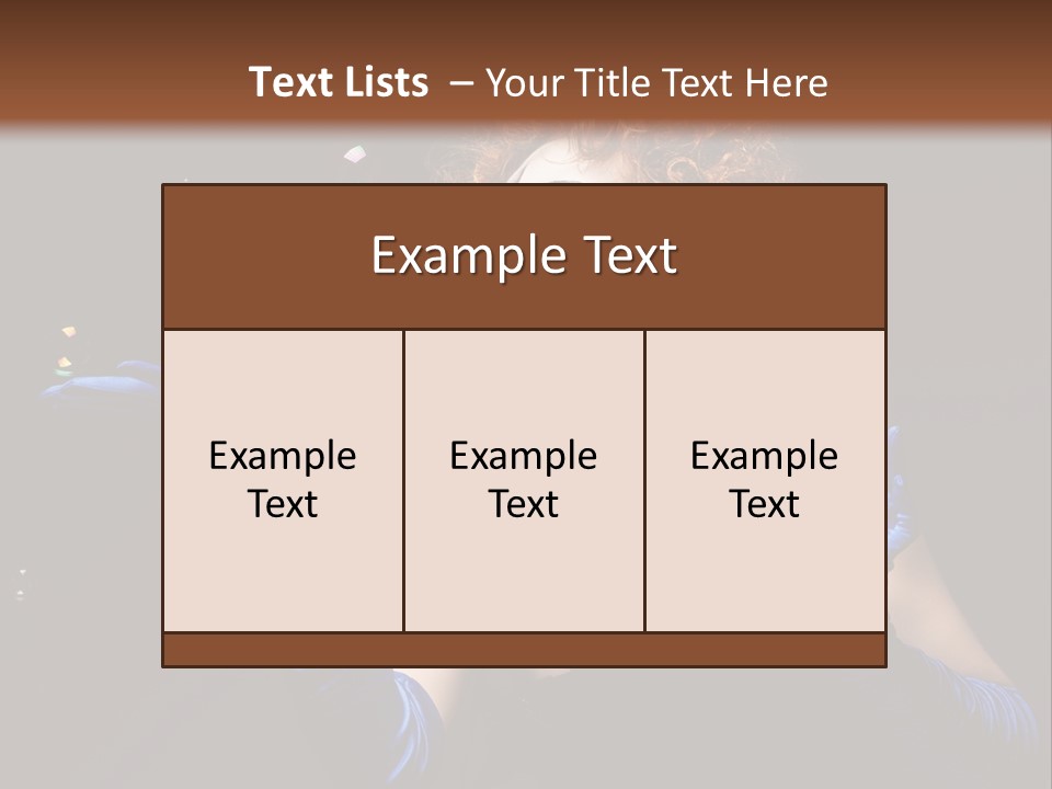 Background Person Female PowerPoint Template