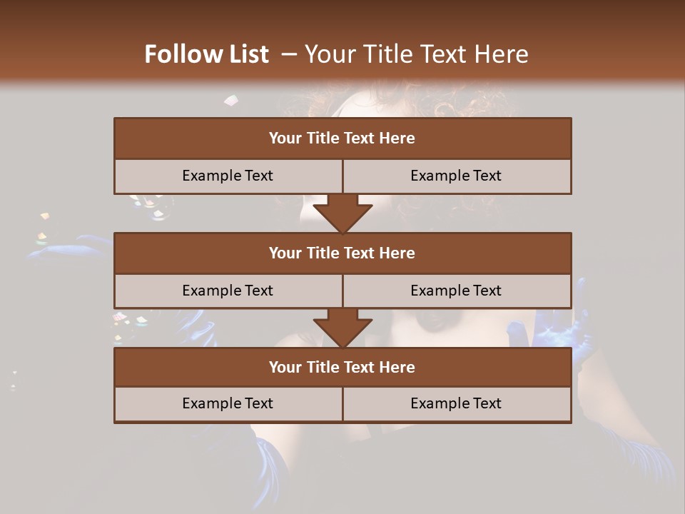 Background Person Female PowerPoint Template