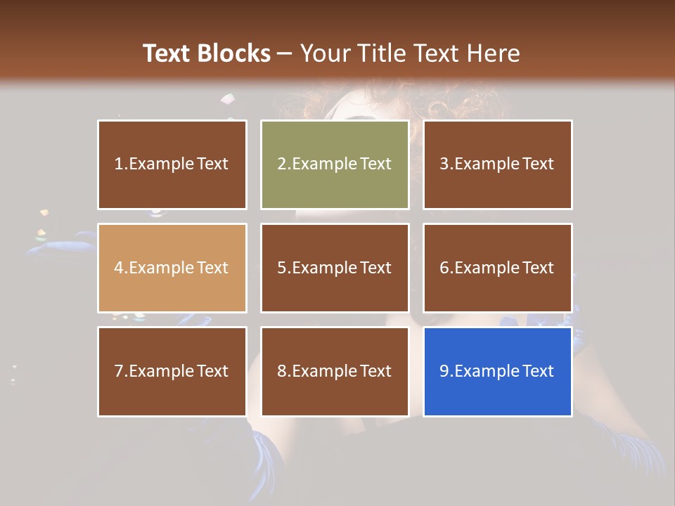 Background Person Female PowerPoint Template