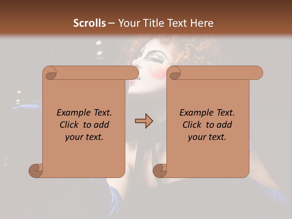 Background Person Female PowerPoint Template