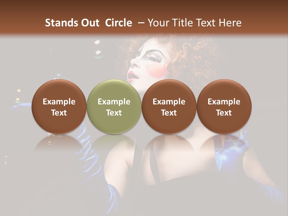 Background Person Female PowerPoint Template