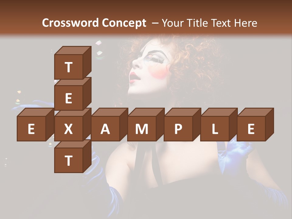 Background Person Female PowerPoint Template