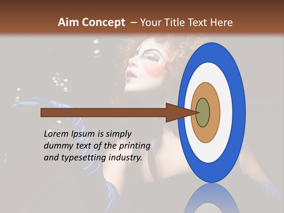 Background Person Female PowerPoint Template