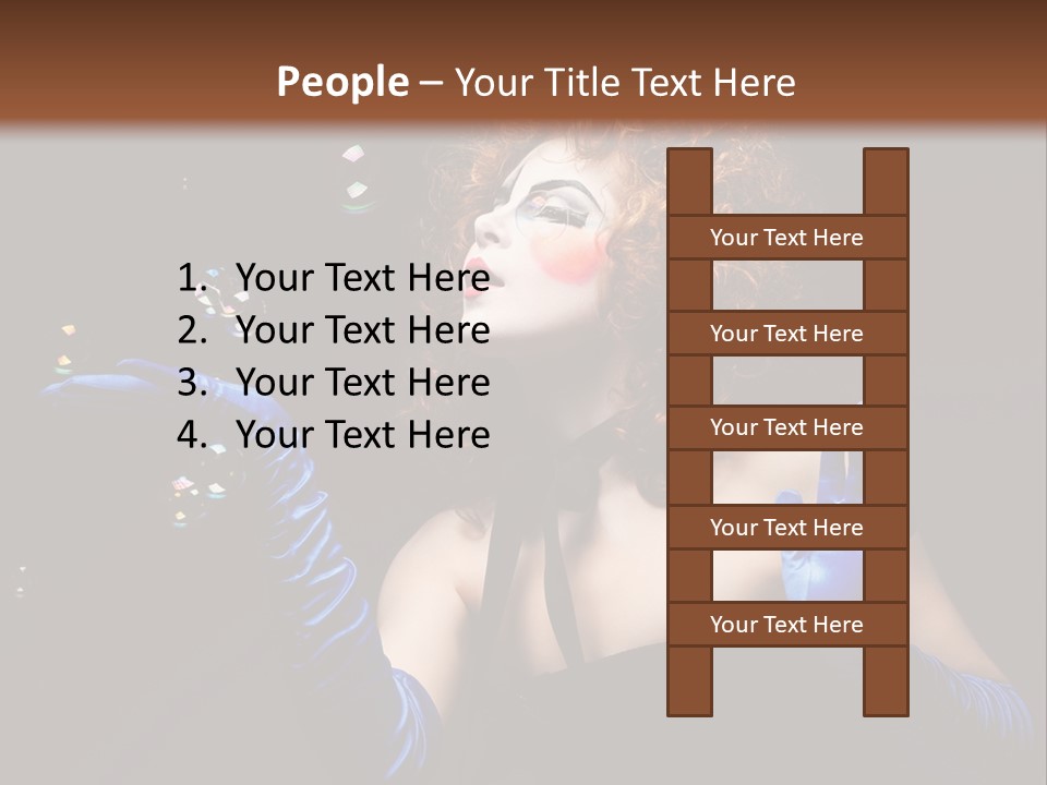 Background Person Female PowerPoint Template