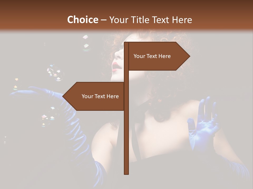 Background Person Female PowerPoint Template