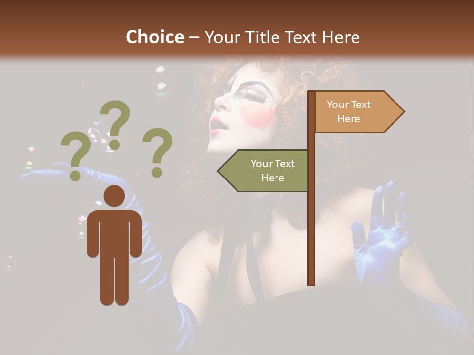 Background Person Female PowerPoint Template