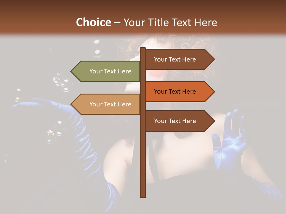 Background Person Female PowerPoint Template