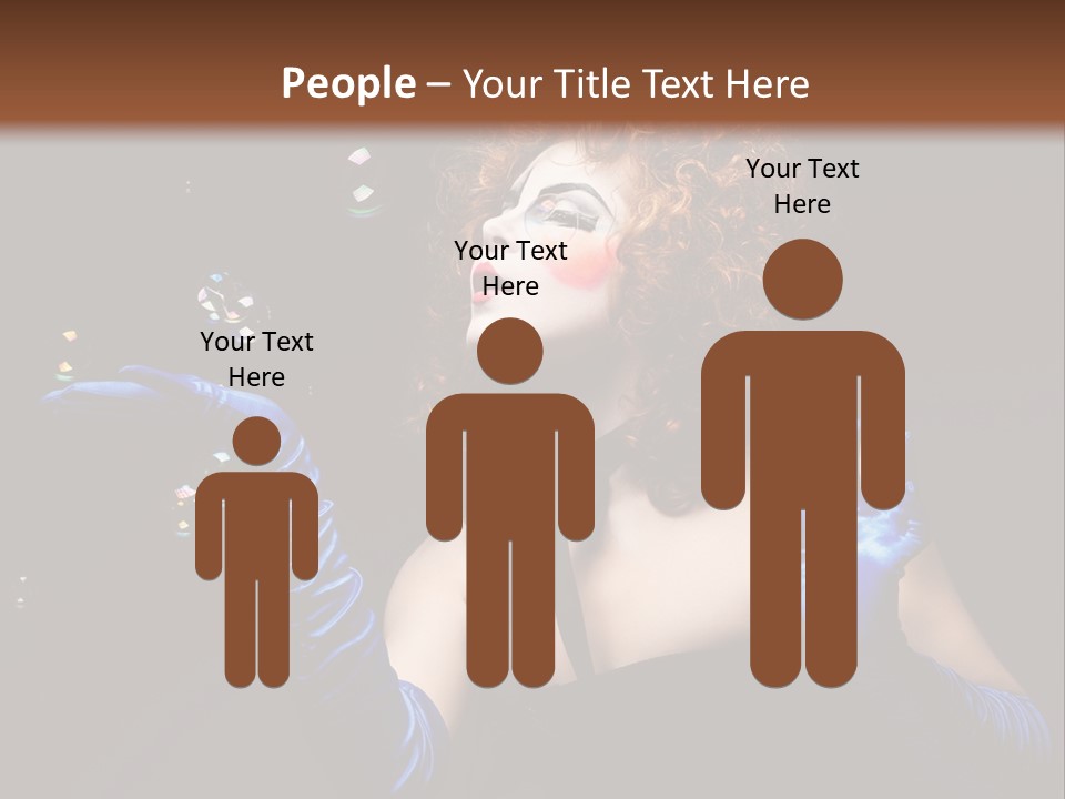 Background Person Female PowerPoint Template