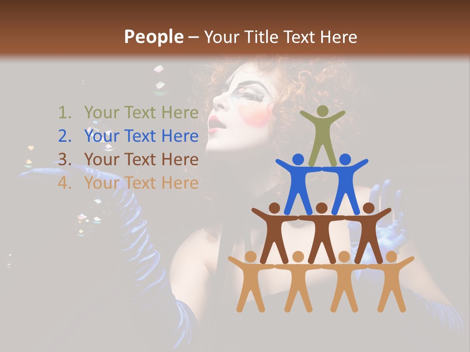 Background Person Female PowerPoint Template