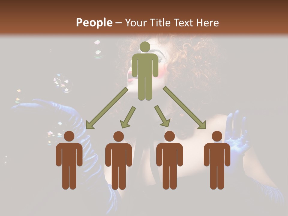 Background Person Female PowerPoint Template