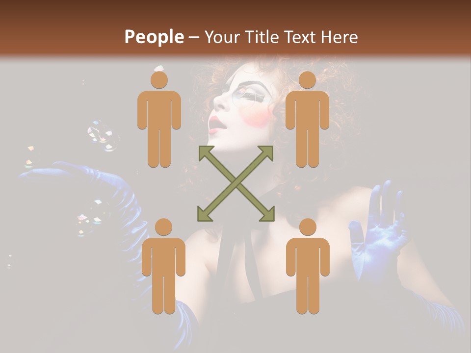 Background Person Female PowerPoint Template