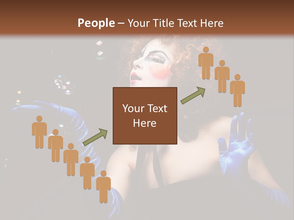 Background Person Female PowerPoint Template