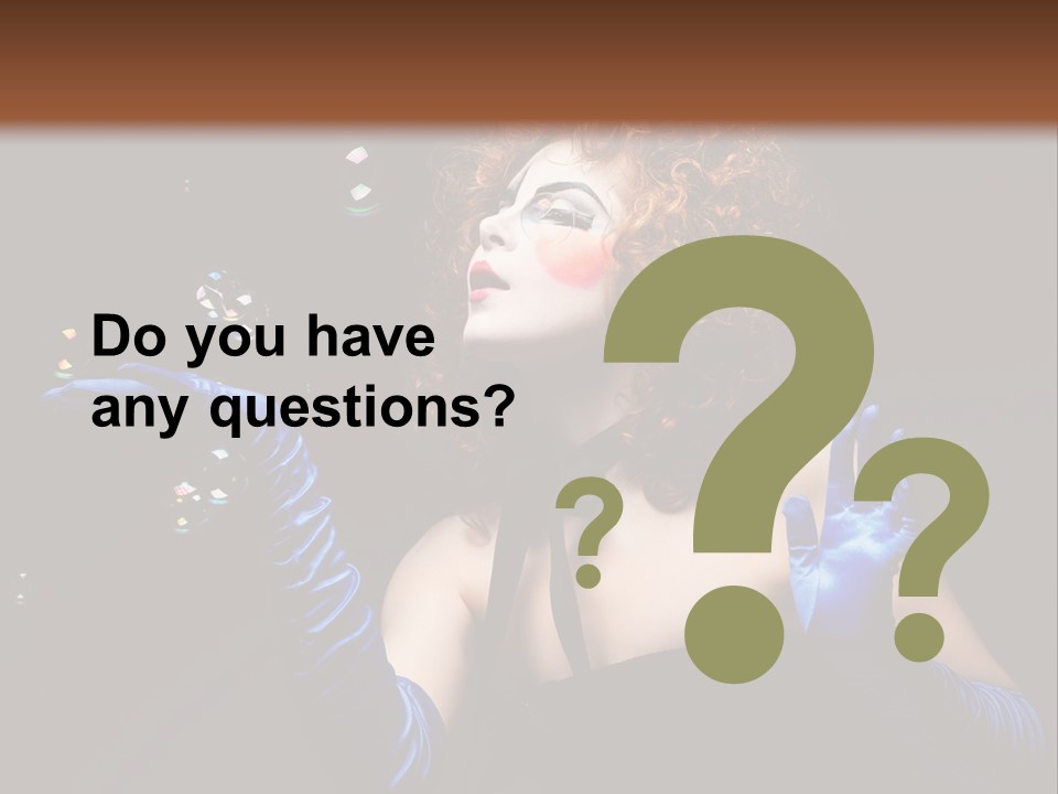 Background Person Female PowerPoint Template