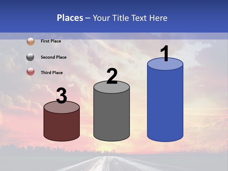 Asphalt Angle Nobody PowerPoint Template