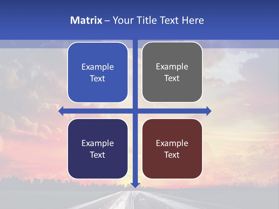 Asphalt Angle Nobody PowerPoint Template