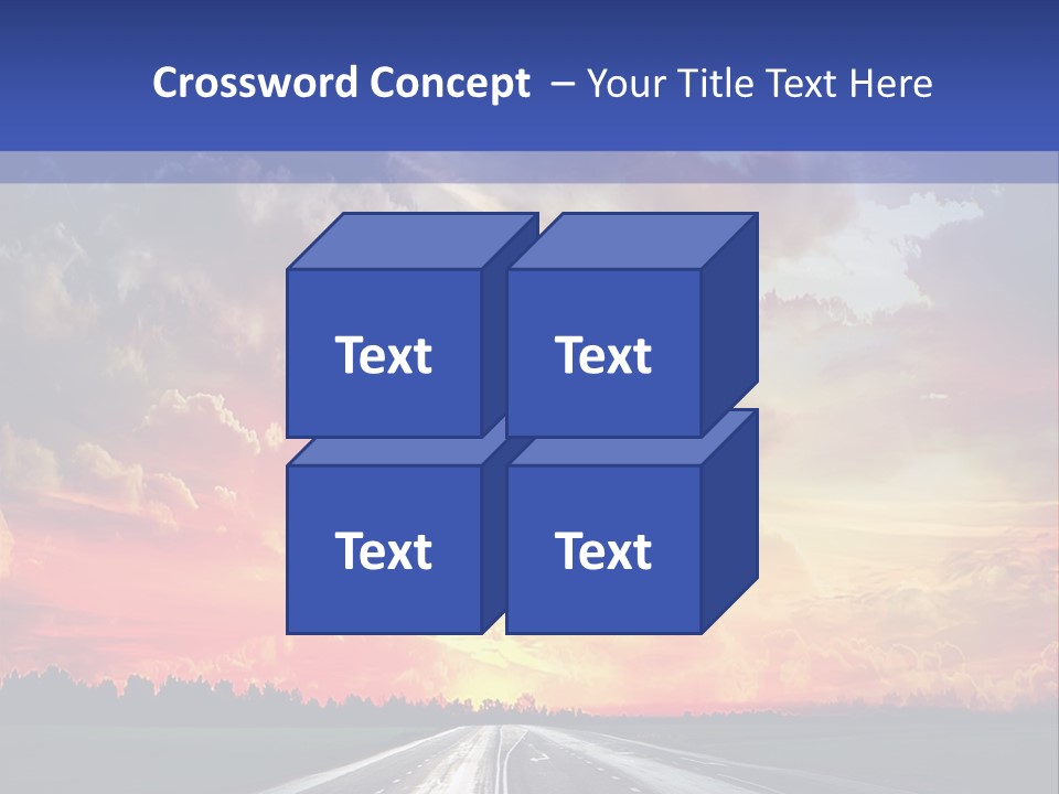 Asphalt Angle Nobody PowerPoint Template