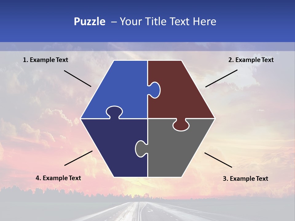 Asphalt Angle Nobody PowerPoint Template