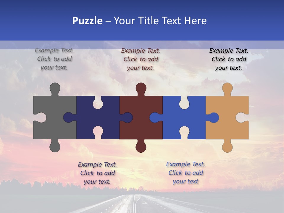 Asphalt Angle Nobody PowerPoint Template