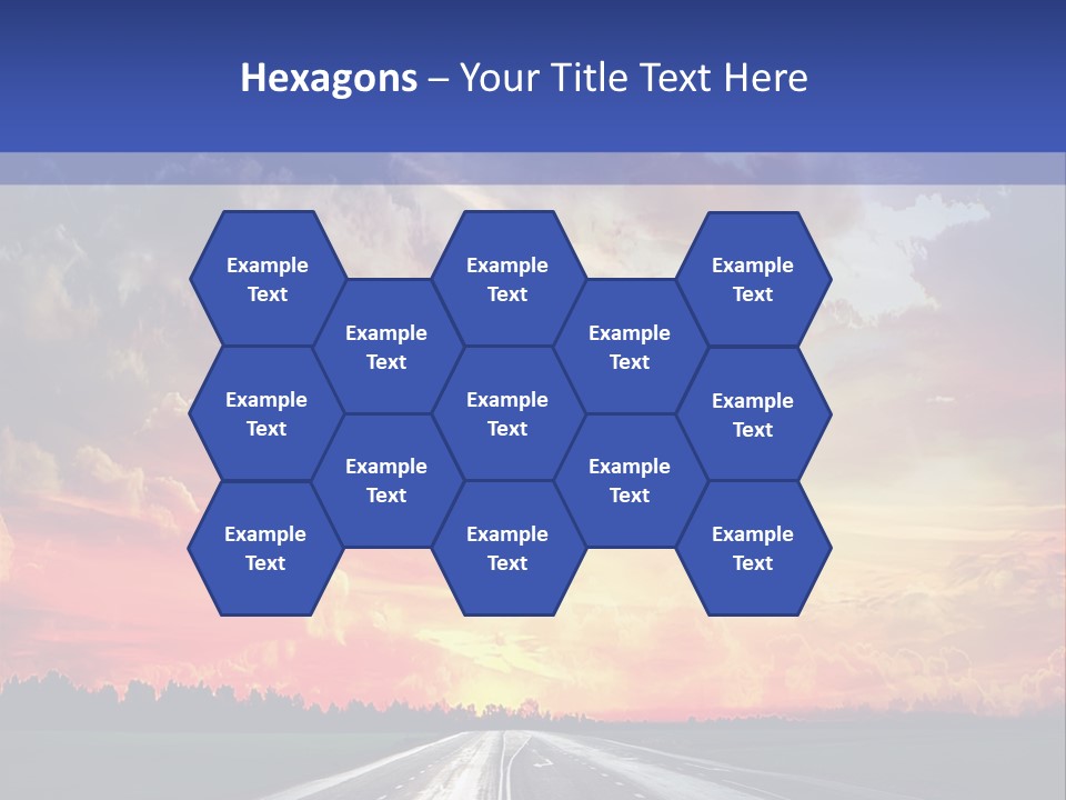 Asphalt Angle Nobody PowerPoint Template