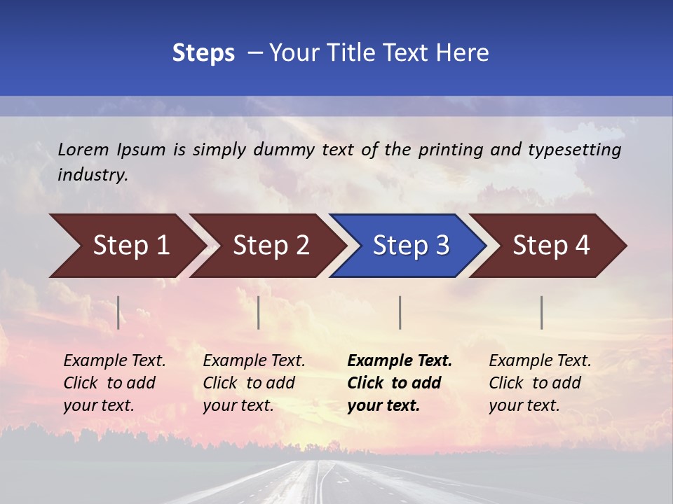 Asphalt Angle Nobody PowerPoint Template