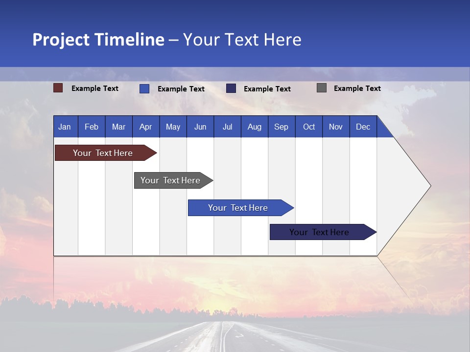 Asphalt Angle Nobody PowerPoint Template