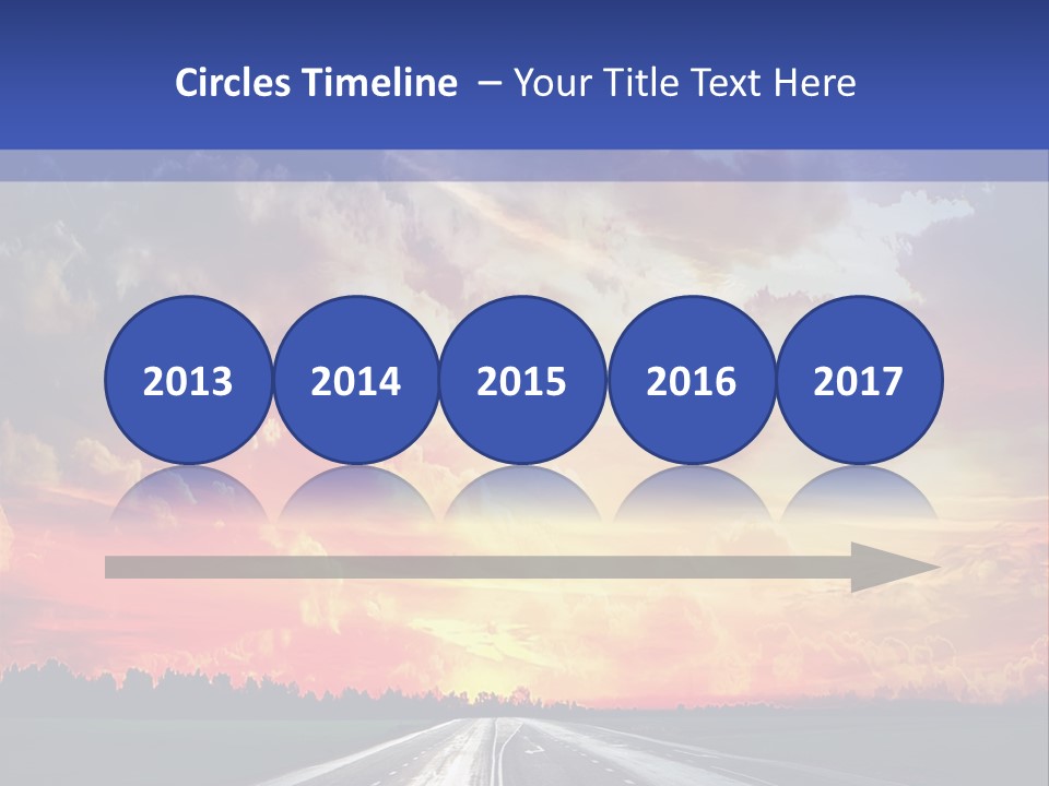 Asphalt Angle Nobody PowerPoint Template