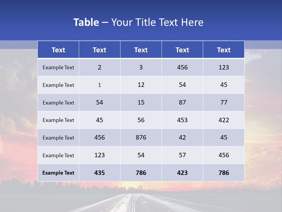 Asphalt Angle Nobody PowerPoint Template
