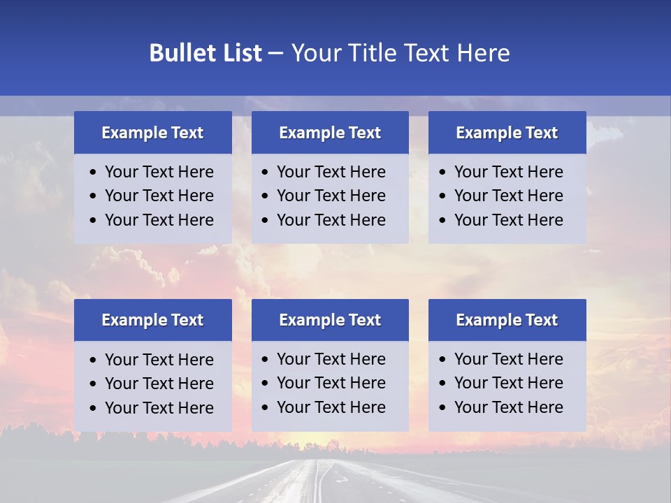 Asphalt Angle Nobody PowerPoint Template