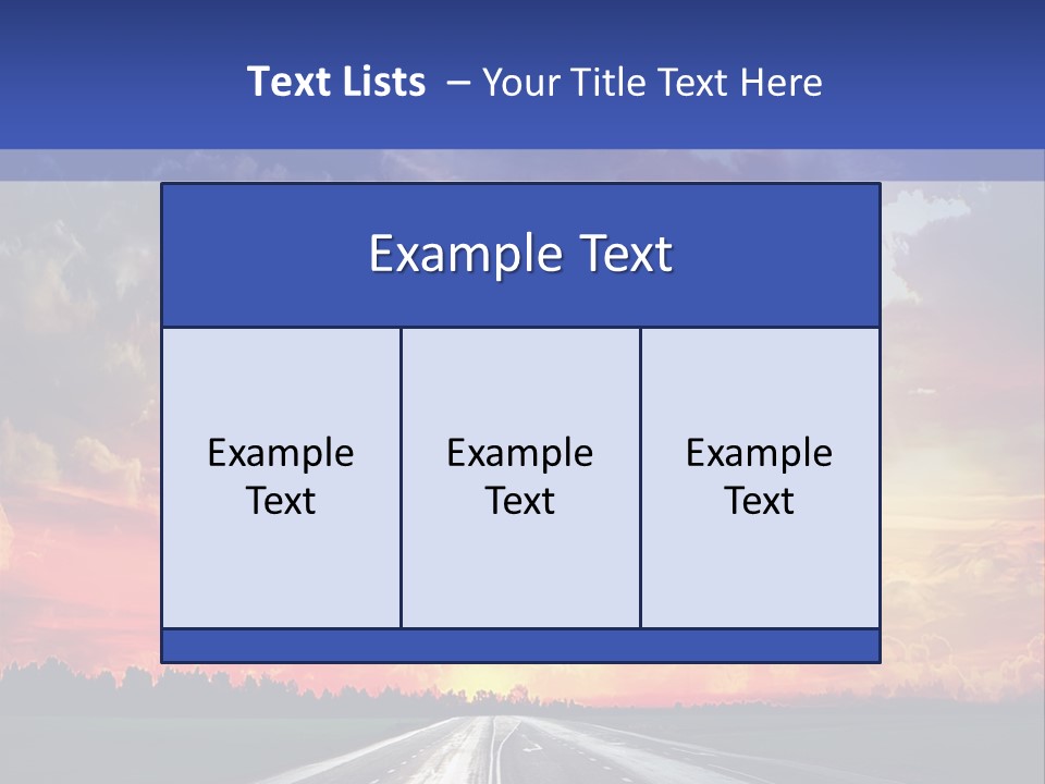 Asphalt Angle Nobody PowerPoint Template