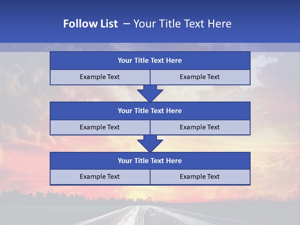 Asphalt Angle Nobody PowerPoint Template
