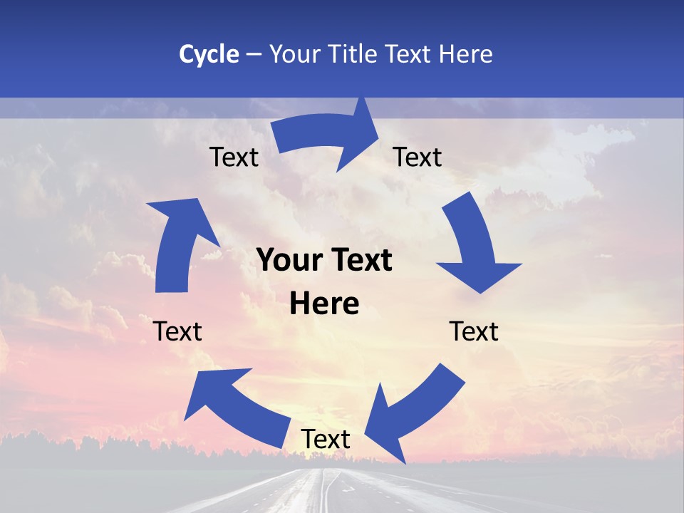 Asphalt Angle Nobody PowerPoint Template