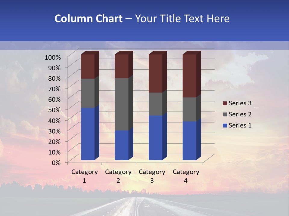 Asphalt Angle Nobody PowerPoint Template