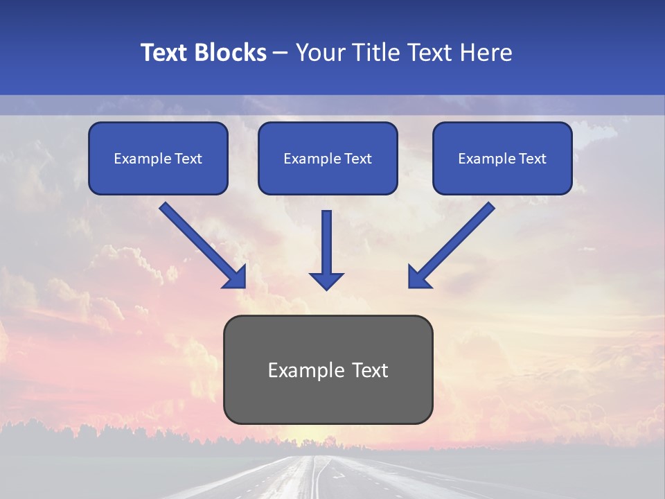 Asphalt Angle Nobody PowerPoint Template