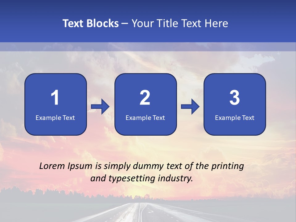 Asphalt Angle Nobody PowerPoint Template