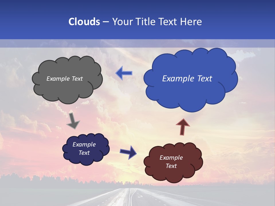 Asphalt Angle Nobody PowerPoint Template