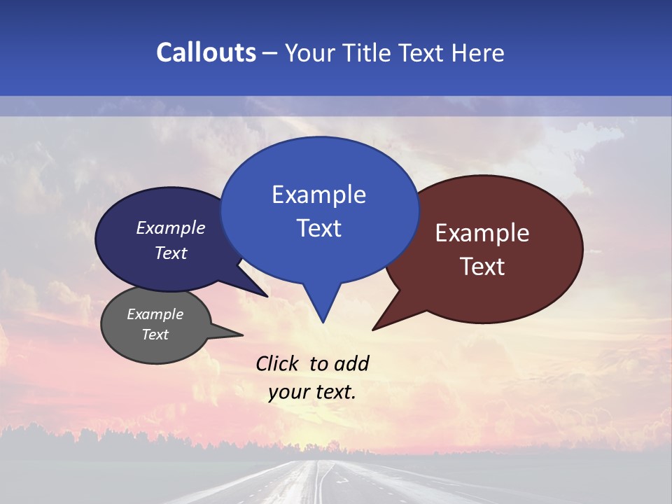 Asphalt Angle Nobody PowerPoint Template