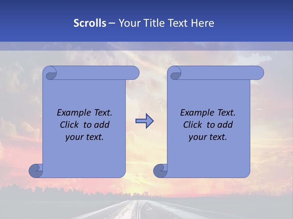 Asphalt Angle Nobody PowerPoint Template