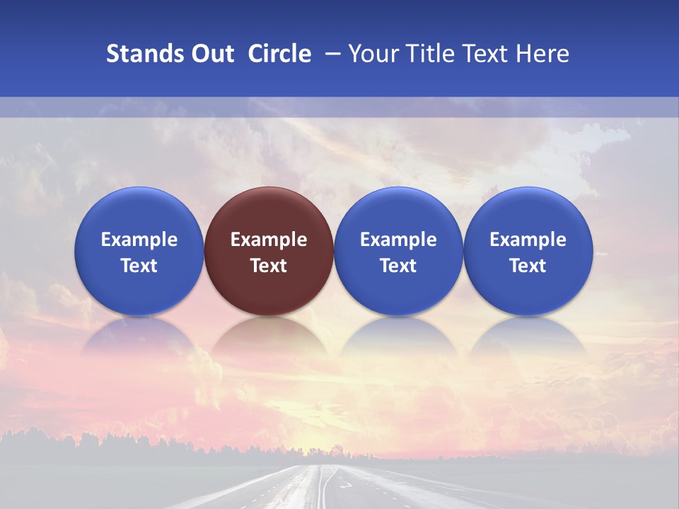 Asphalt Angle Nobody PowerPoint Template