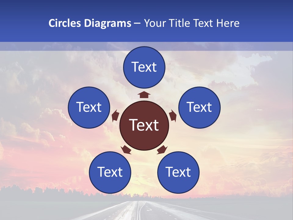 Asphalt Angle Nobody PowerPoint Template